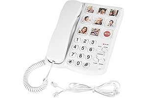 Telephones for Seniors, Dementia Phone for Seniors with 9 Picture Phone Book