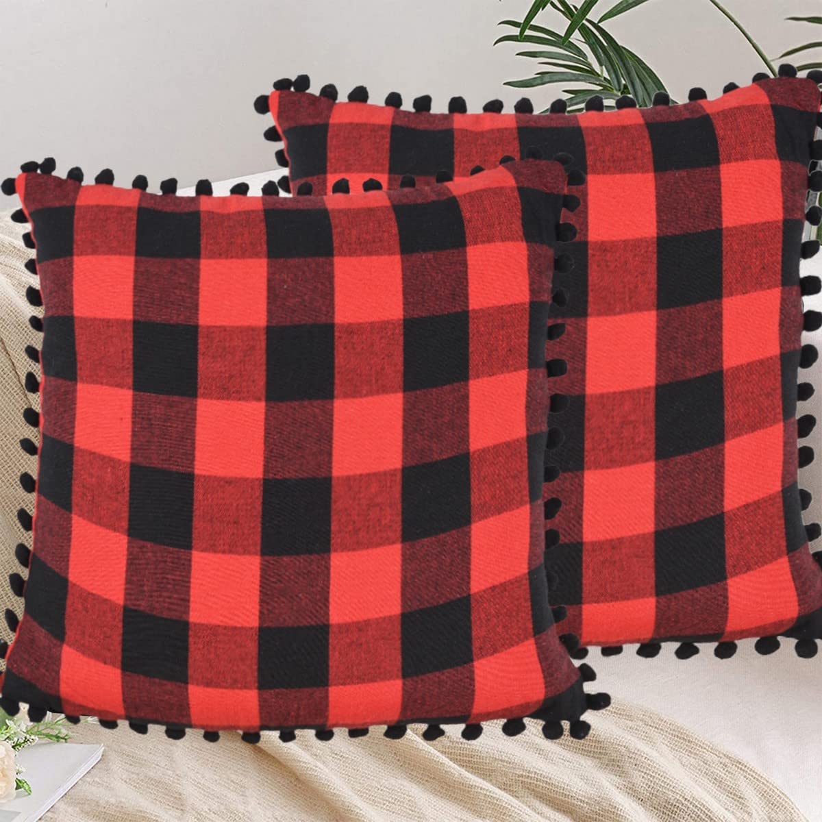 See full amazon price history chart for Lushomes Square Cushion Cover with Pom Pom, Cotton Sofa Pillow Cover Set of 2, 16x16 Inch, Big Checks, Red and Black Checks, Pillow Cushions Covers (Pack of 2, 40x40 Cms) Lushomes Square Cushion Cover with Pom Pom, Cotton Sofa Pillow Cover Set of 2, 16x16 Inch, Big Checks, Red and Black Checks, Pillow Cushions Covers (Pack of 2, 40x40 Cms) (B0BMVNXPD1) Amazon Price History, Amazon Price Tracker