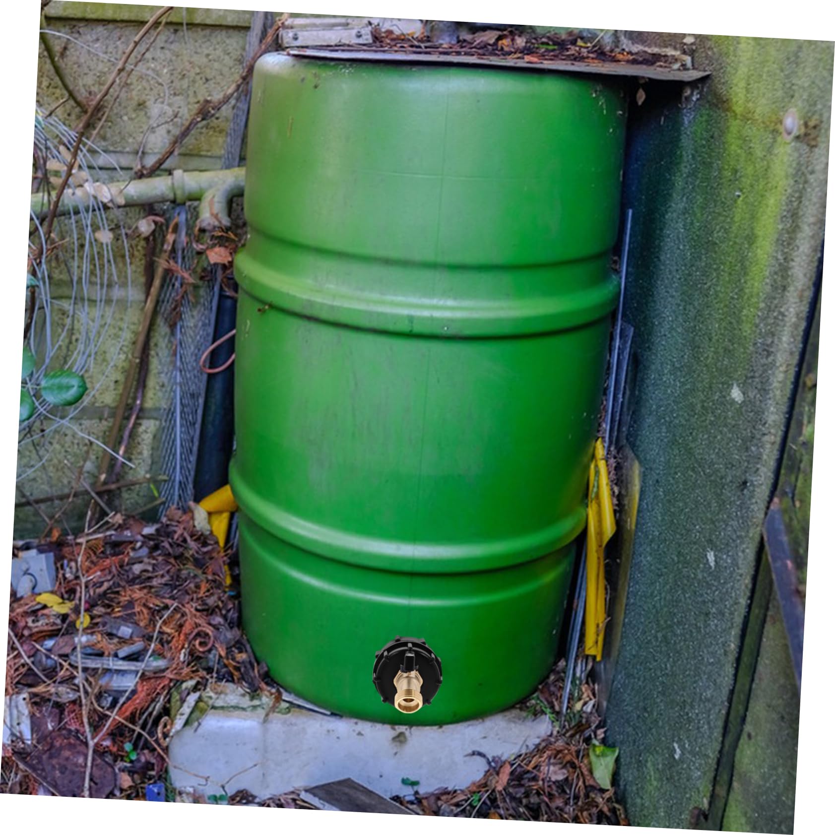 Kisangel 3 Piezas Babero De Manguera Tanque Ajuste De Barriles De Tonelada Aireador Kit De Grifo De Lluvia Conector De Manguera Grifo De Barriles De Tonelada Depósito De Agua Abs