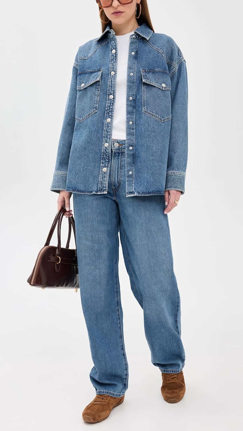 Levi's Womens Baggy Dad Jeans - Image 5