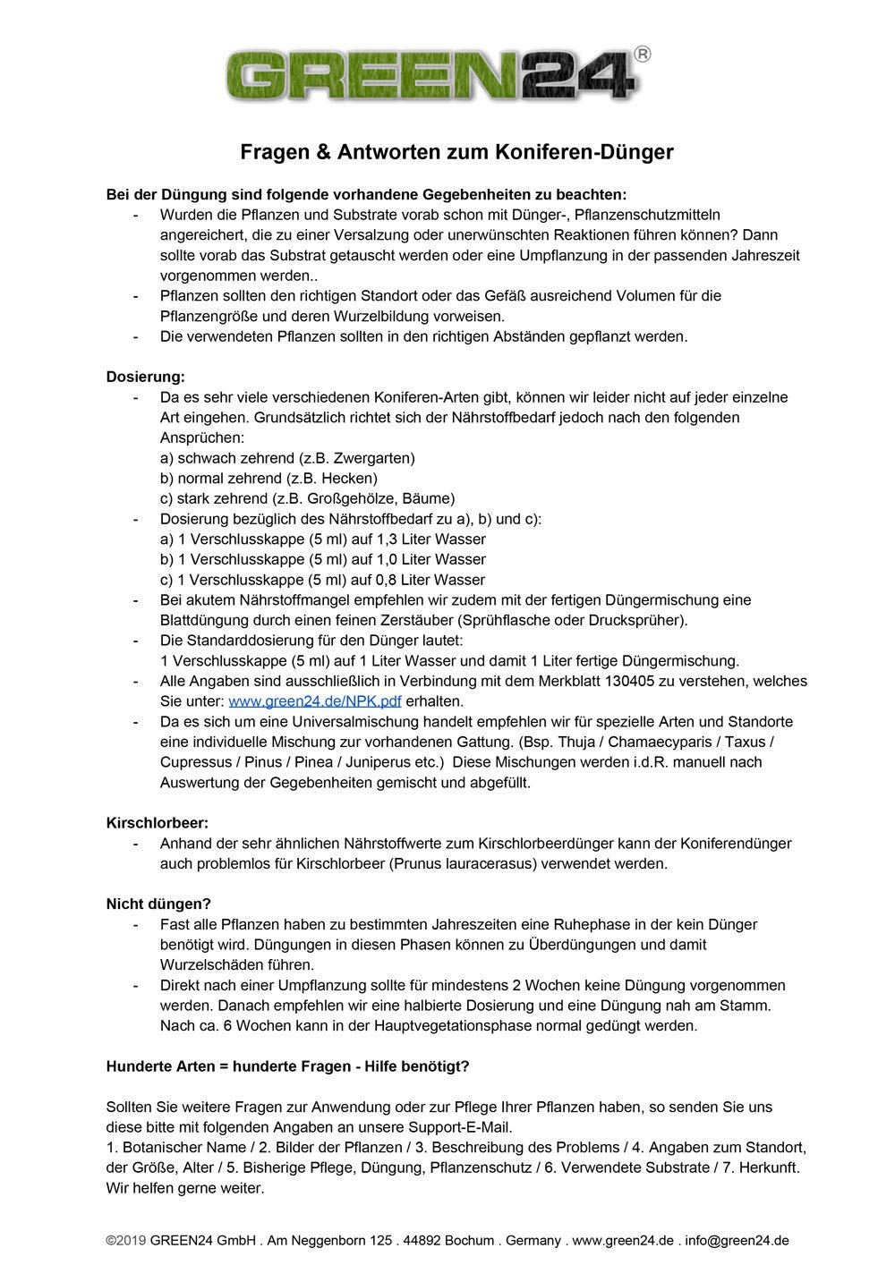 Nawóz XL Profi Linia 1 l jodła, świerk, sosny, nawóz premium NPK