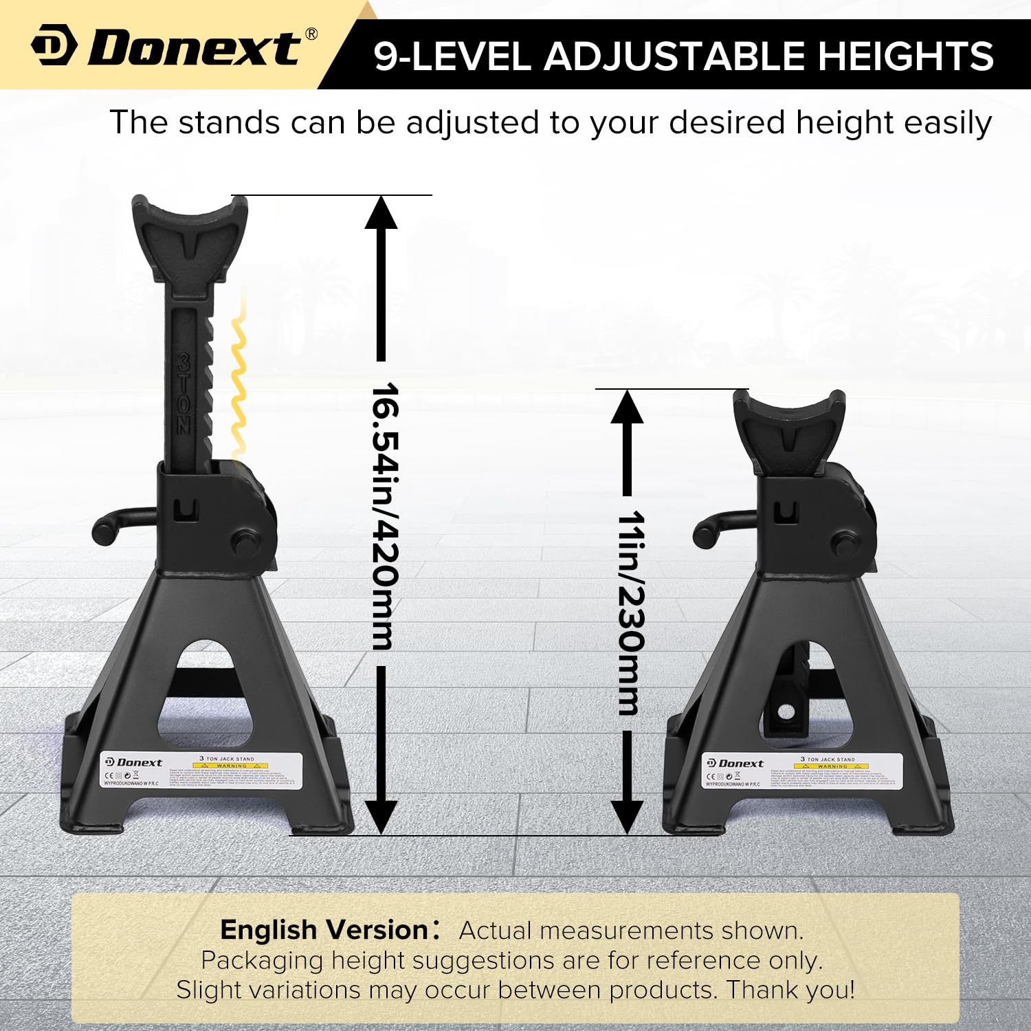 Amazon.com: Donext Jack Stands 3 Ton (6,500 lb) Capacity Steel, 1