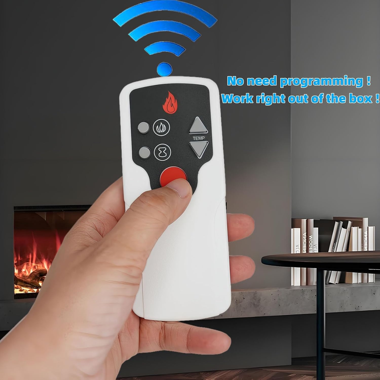 Replacement Remote Control Compatible for Twin Star Fireplace Remote Control Model P115 for 23II033FGL 23II332FGL 23IRM7491