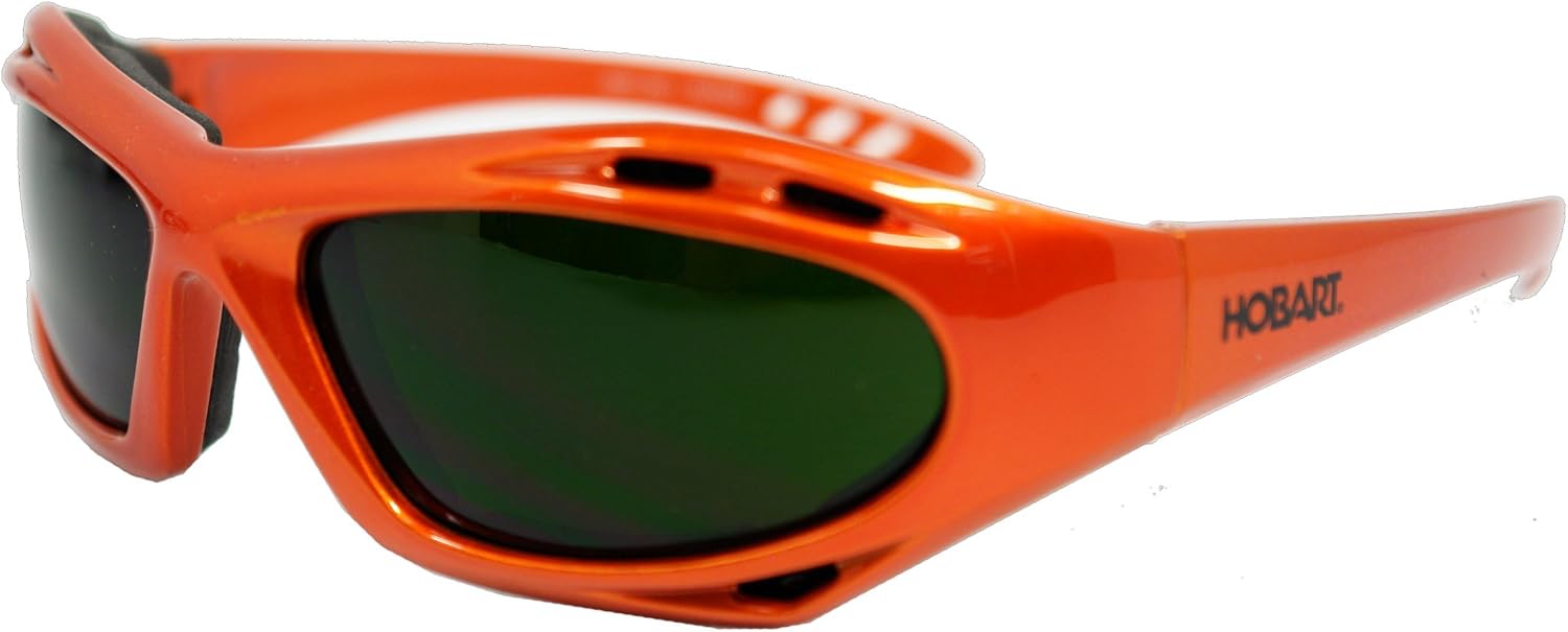 Hobart 770727 Shade 5 Lens Safety Glasses, Orange