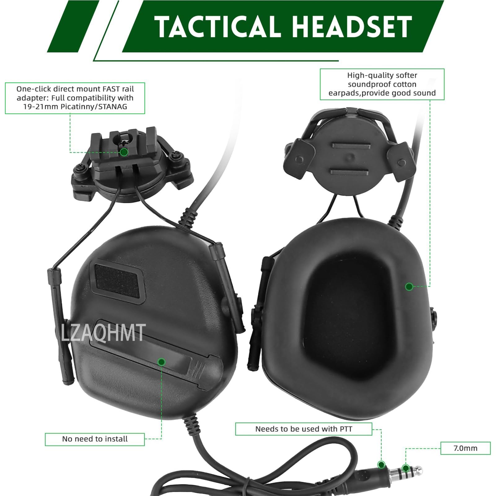 Casque Tactique Airsoft 4 en 1 Amélioré - Système Réglage Rapide par Molette avec Oreillette, Housse Casque Et Sac Lestage for Équipement Paintball Militaire, Cosplay Et Cosplay - 4