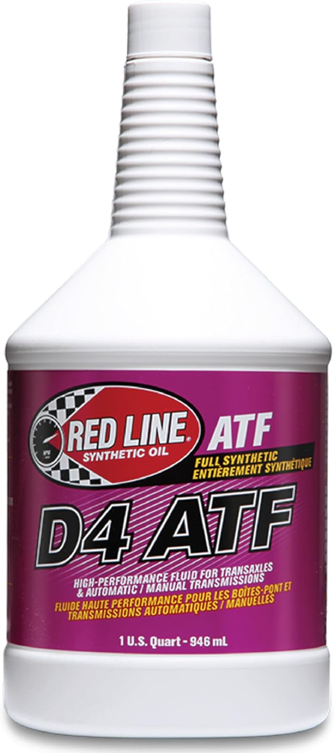 Red Line 30504 D4 Synthetic Automatic Transmission Fluid (ATF) - 1 Quart (12 Pack)