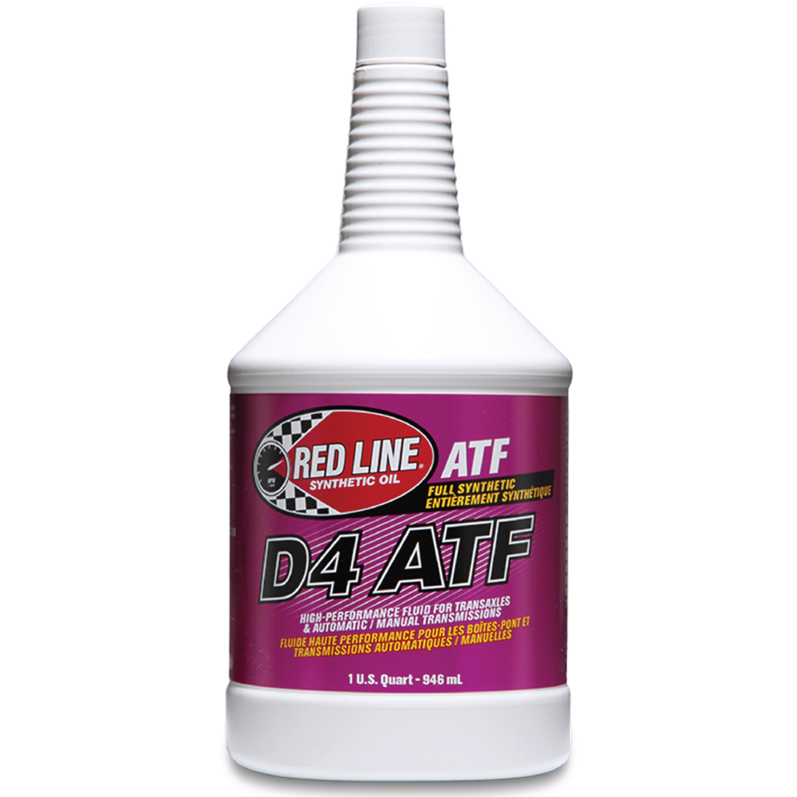 Red Line 30504 D4 Synthetic Automatic Transmission Fluid (ATF) - 1 Quart (4 Pack)