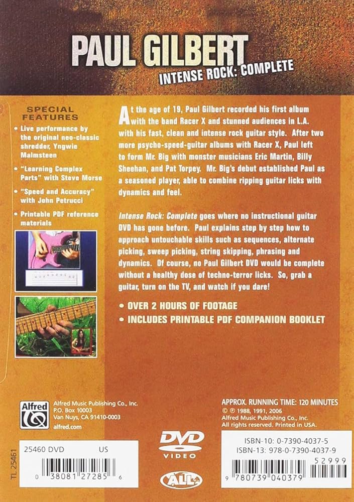 Amazon.co.jp: Intense Rock Complete : Gilbert, Paul: DVD