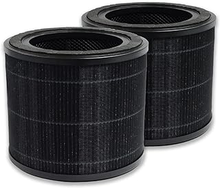 PUREBURG Replacement True HEPA Filter Compatible with AirExpect/AirExtend Air Purifier JL-AP-TB01,H13 4-Stage Filtration High-efficiency Activated carbon 3-IN-1 Air Clean Voc Dust, 2-Pack