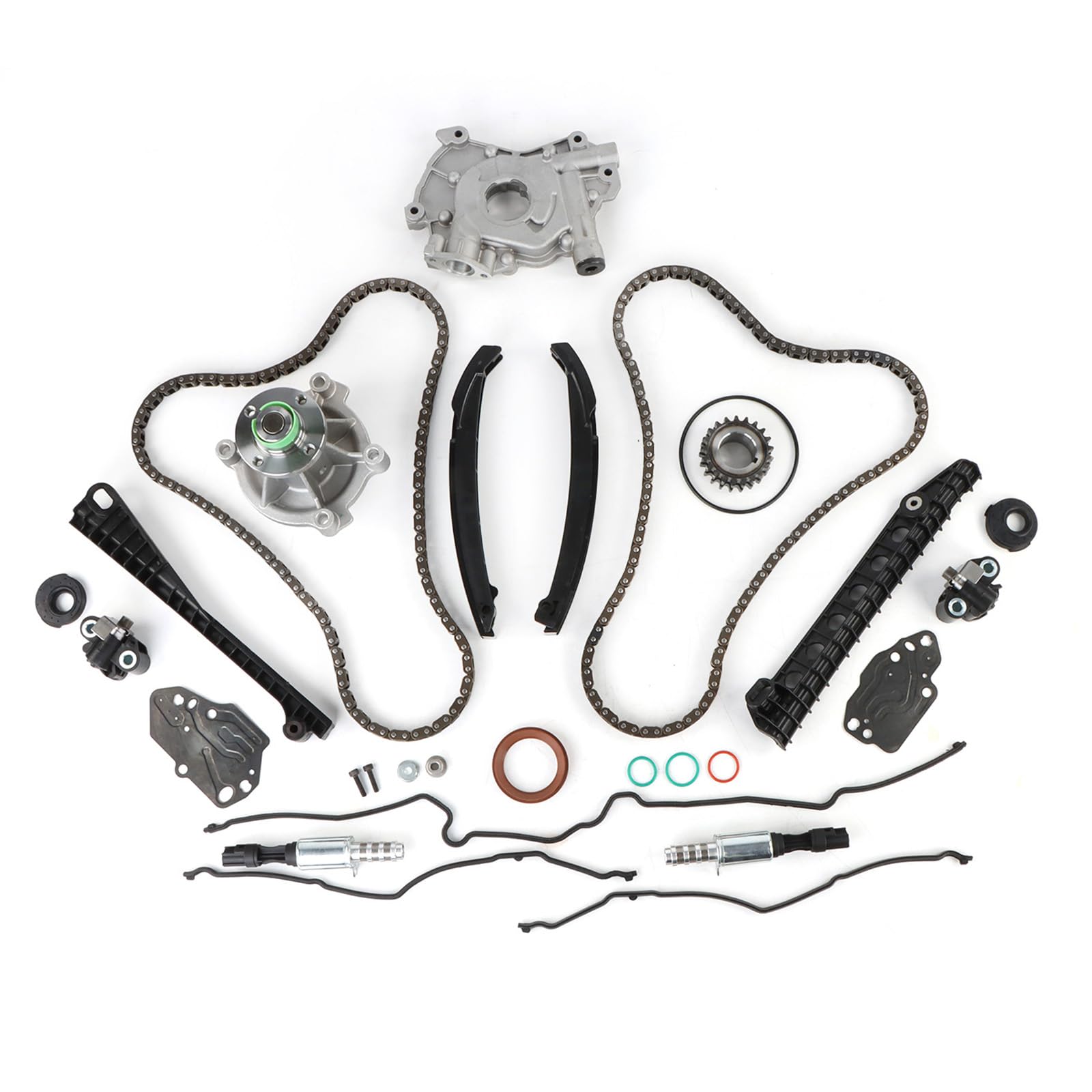 Timing Chain Kit Oil Water Pump 5.4L Fit for Expedition 2005-2008, For F150 04-08, For F250 Super Duty 05-08, For F350 Super Duty 05-08, For Navigator
