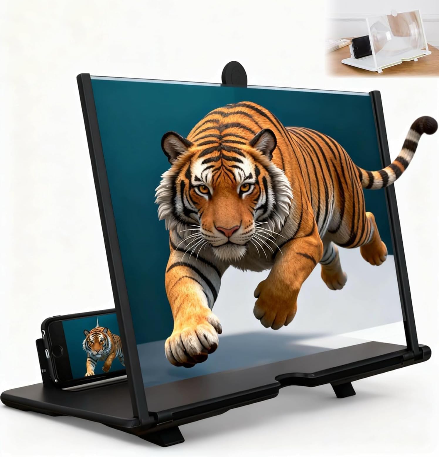 2026 New Screen Magnifier Version 3D HD Mobile Phone Magnifier Projector Screen for Movies Videos Gaming Screen Magnifier