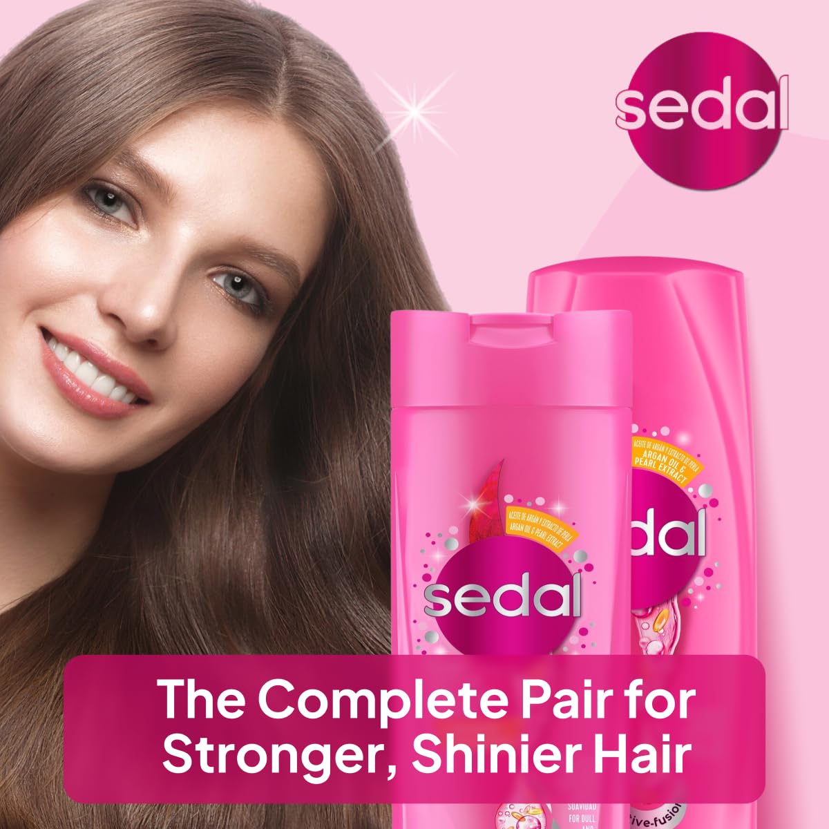 SEDAL Ceramides - Shampoo 400ml and Conditioner, Shine And Smooth, 350ml 2 Pack, 375 ml (Pack of 2) - Image 4