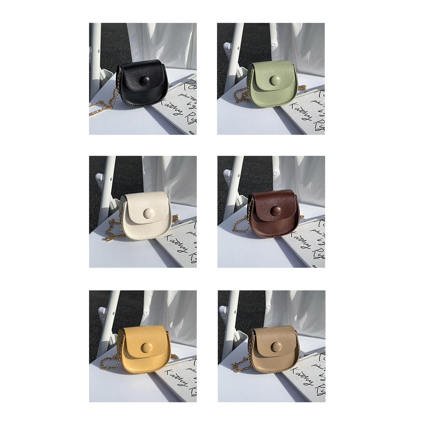Oshhni Damen Umhängetasche, Kettentaschen, tragbar, Handtasche, Tragetasche, lässige PU-Mädchenhandtasche für Party, Einkaufen, Reisebüro, GRÜN