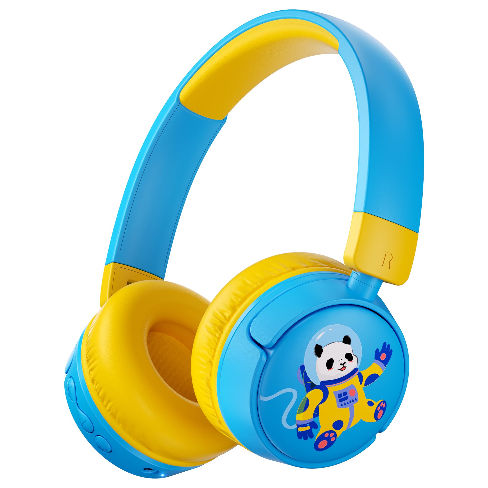 Kids Headphones Bluetooth for Boys, Toddler Headphones Wireless for School | 85/95dB Volume Limited, 50H Playtime, Bluetooth 6.0, Built in Mic, Fast Charging for Tablet, iPad, Cellphone