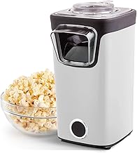 DASH Turbo POP Popcorn Maker with Measuring Cup to Portion Popping Corn Kernels + Melt Butter, 8 Cup Popcorn Machine - White