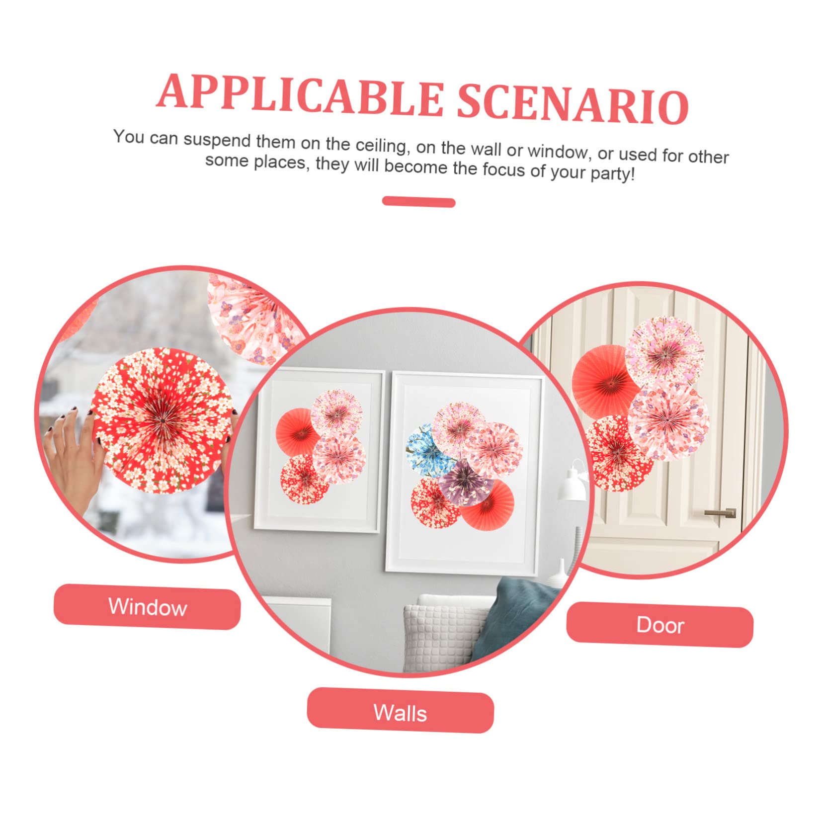 ABOOFAN 20stücke Hängende Papierfächer Im Japanischen Stil Partydekoration Für Hochzeit Geburtstag Und Karneval Zufällige Designs Für Festliche Anlässe Aus Hochwertigem Papier