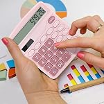 Tocorpie Office Desk Calculator 12 Digits (Pink)