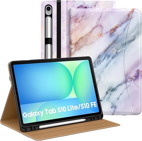 Miniatura 8 de MoKo Funda para Samsug Galaxy Tab S10 Lite/S10 FE 2025/S9 FE 10.9 pulgadas/S9 11 pulgadas 2023 con soporte para bolígrafo S, cubierta protectora