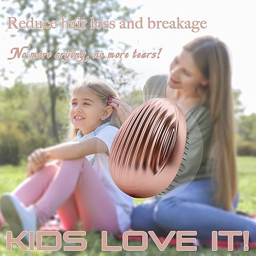 Miniatura 2 de WYNK Cepillo de pelo de viaje en forma de concha, cepillo desenredante para mujeres y hombres, cepillo de pelo portátil compacto para cabello grueso