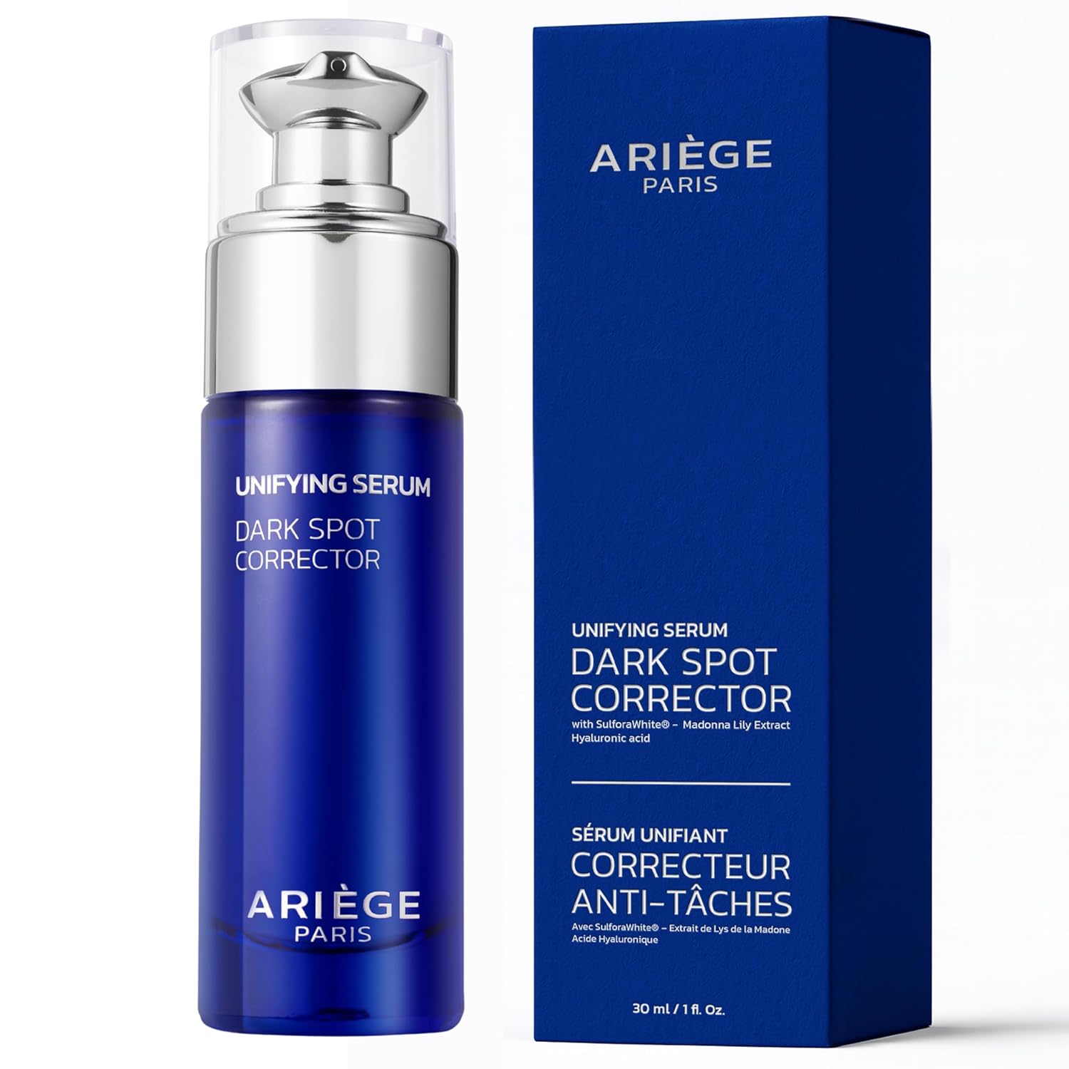 Ariege Dark Spot Corrector Serum – Non-irritating Dark Spot Remover for Face with Hyaluronic Acid – Discoloration Correcting Serum for Sun Spots, Age Spots & Post-Acne Marks | Made in France | 1 oz