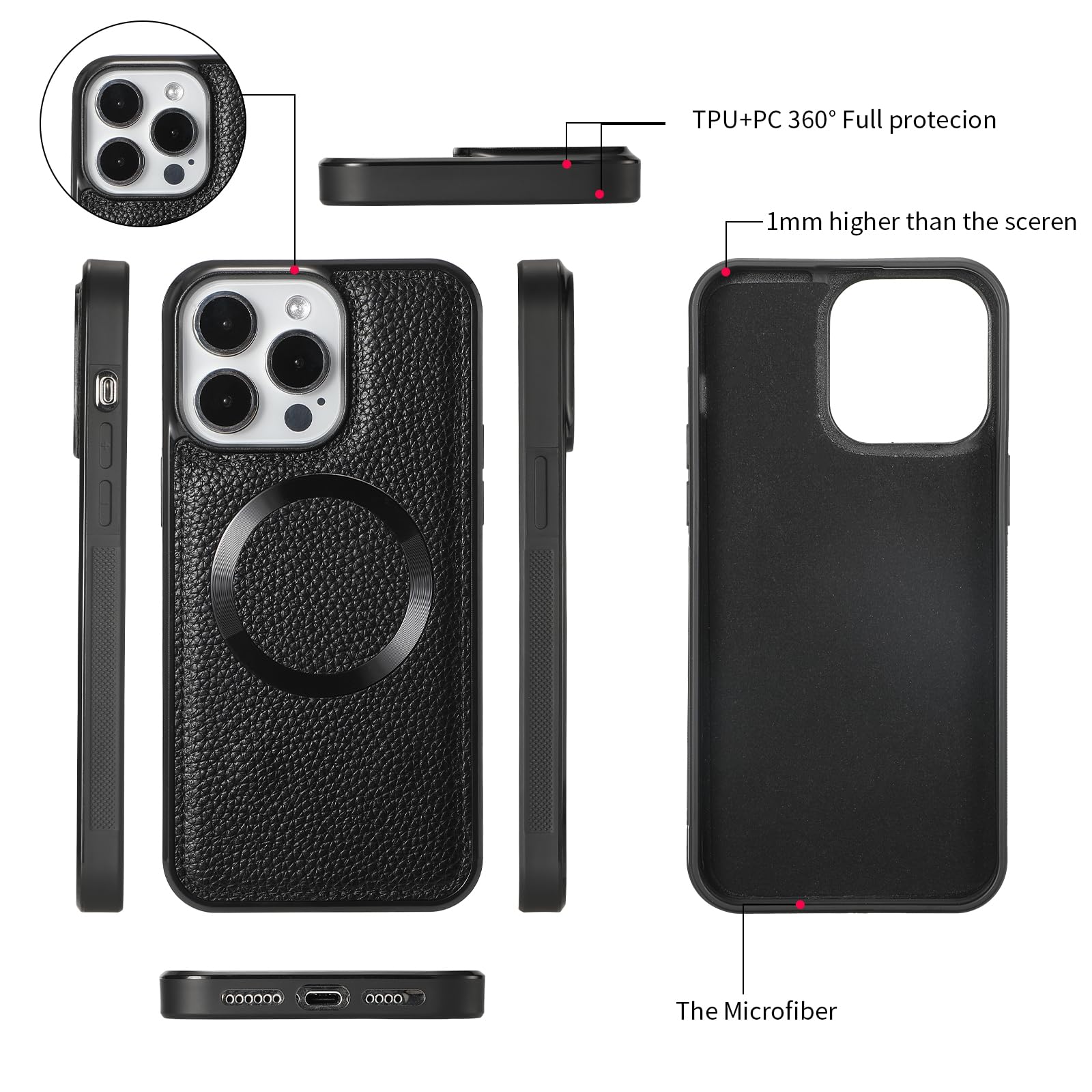 SET⭐︎ バーガンディ クラッチバッグ & iPhone15Pro ケース Amazon.com: REEGINCH Crossbody Wallet Case for iPhone 15 Pro Max