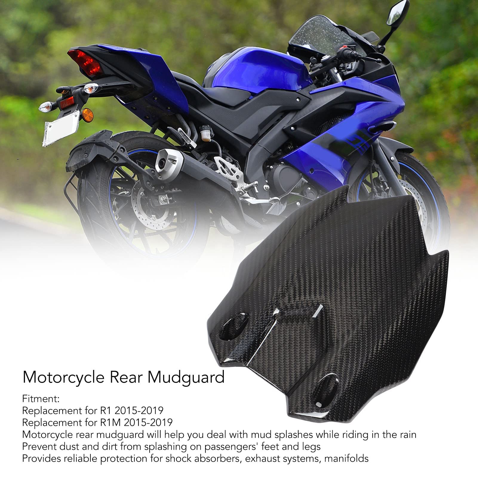 Garde-boue Moto Garde-boue Arrière De Moto Vomeko, Garde-boue De Garde-boue Pare-boue Anti-éclaboussures