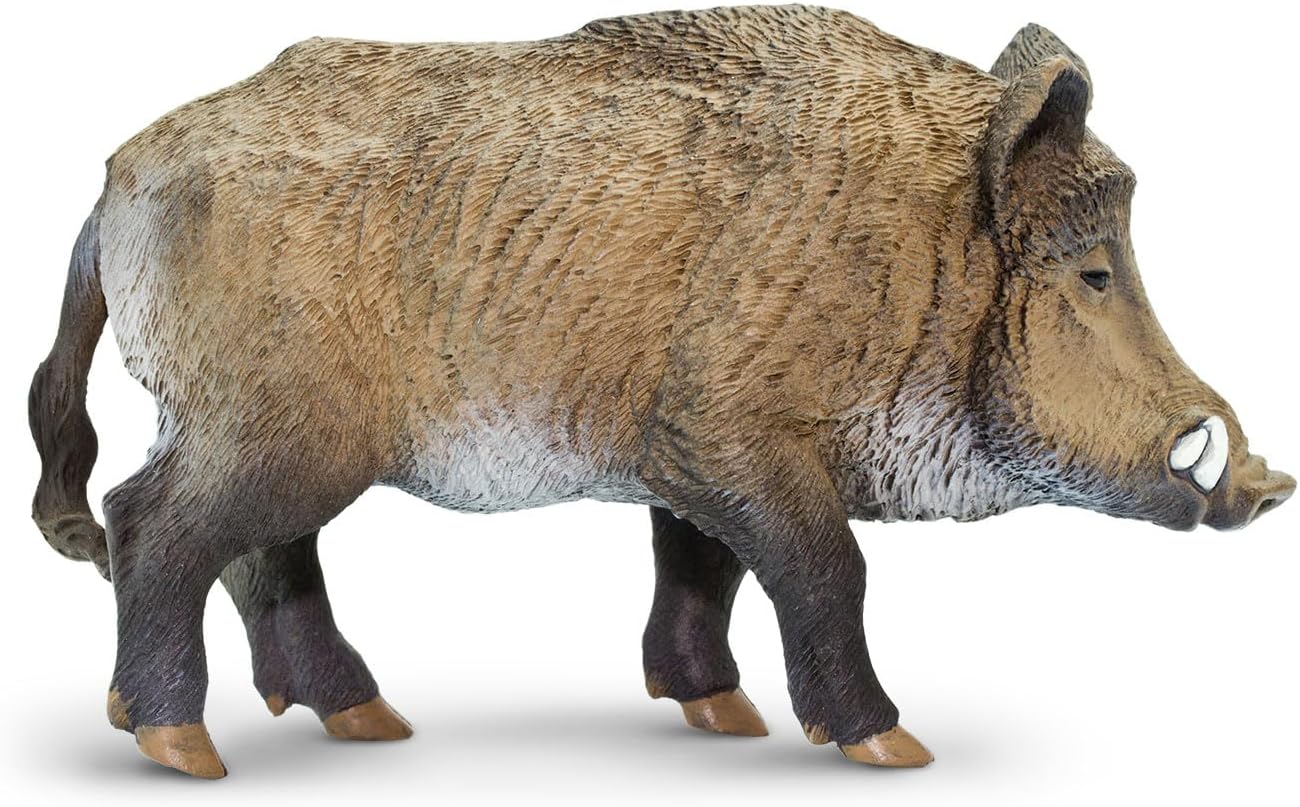 Safari Ltd. Wild Boar Figurine - Detailed 3.5" Plastic Model Figure - Fun Educational Play Toy for Boys, Girls & Kids Ages 3+