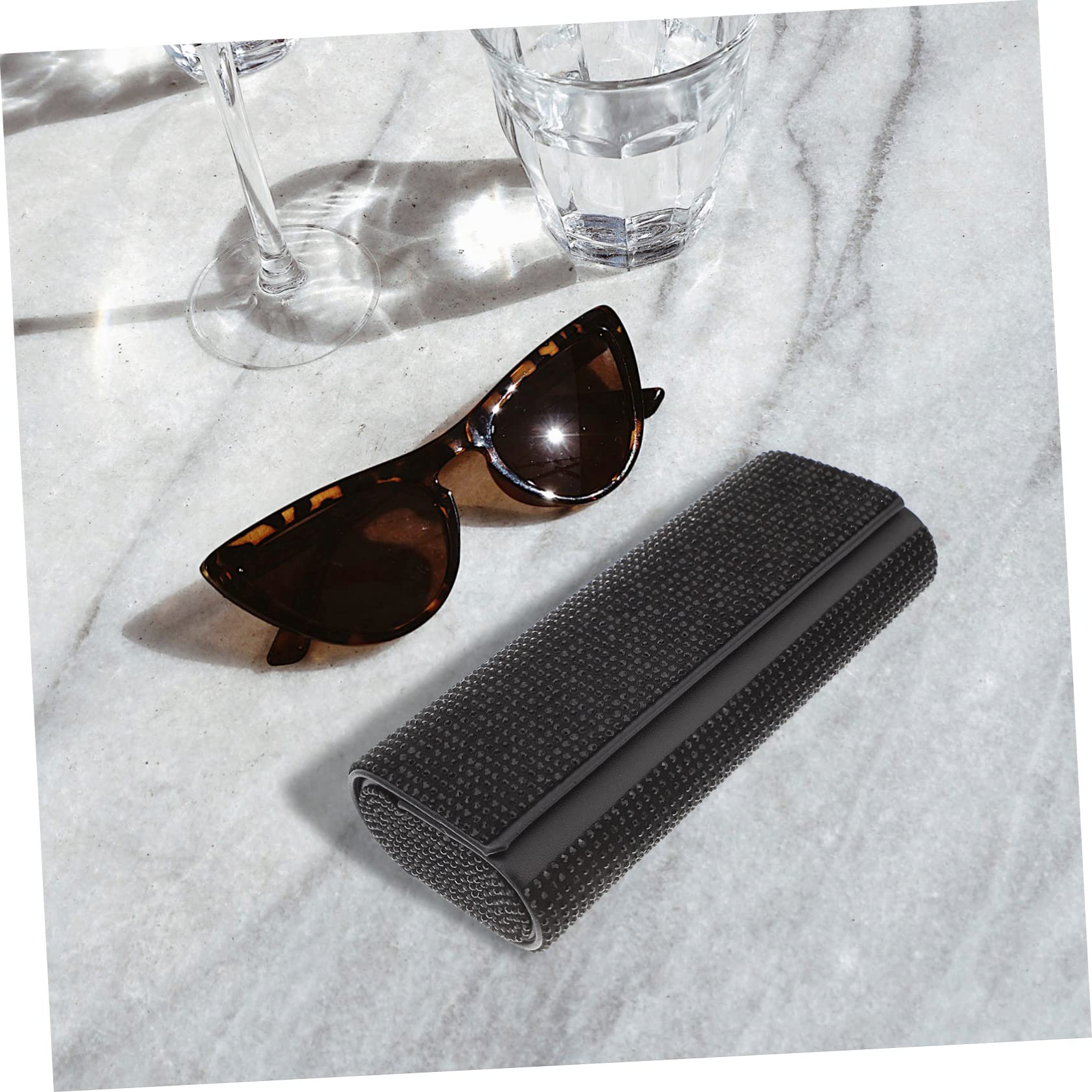 GLEAVI 3piezas Soporte De Gafas Brillantes para Coche Organizador De Almacenamiento para Gafas y Tarjetas Accesorio De Moda para Interior De Vehículos para Mujeres y