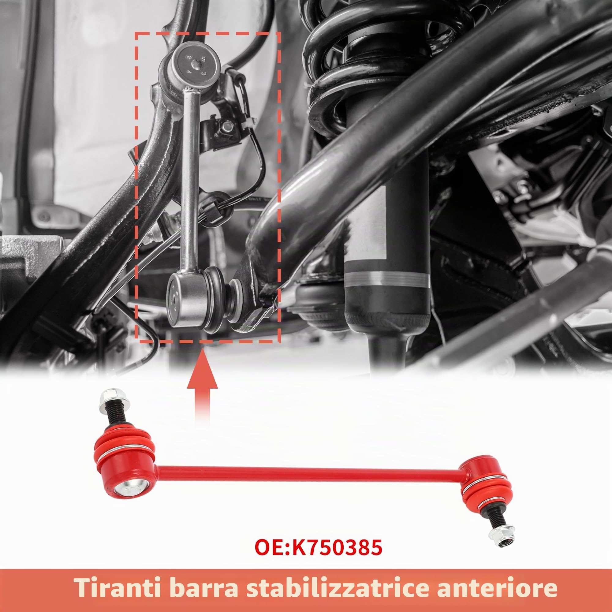 A ABSOPRO Kit barre stabilizzatrici anterior 2pz per Chrysler Sebring 09-10