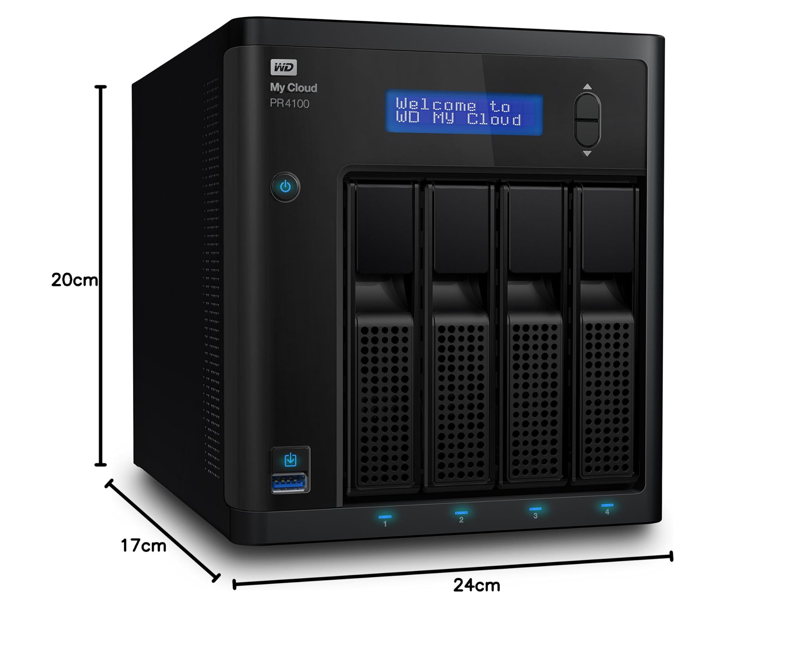 WD 56 To My Cloud Pro PR4100 Pro Serie 4-Bay Network Attached Storage - NAS