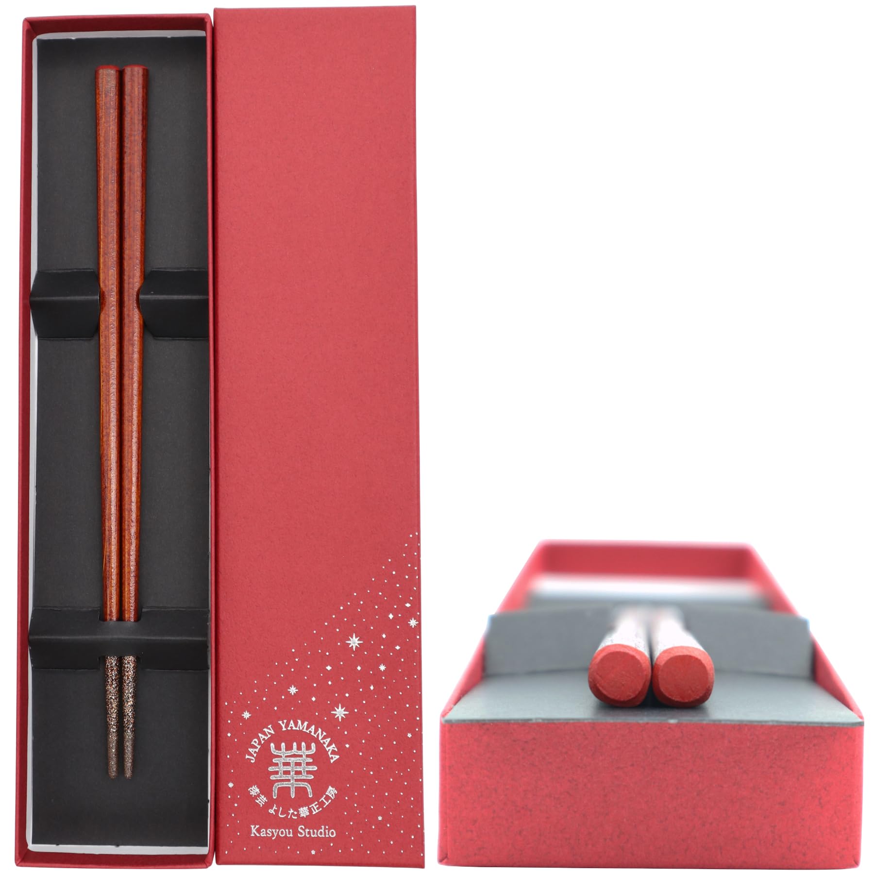 Kasyou Studio Hiba Noto Hiba Verbena Chopsticks (New Specifications / Comes in a Presentation Box), Traditional Craft Made by Artisans from Wakashima and Kagagana. Unique chopsticks that gradually cha