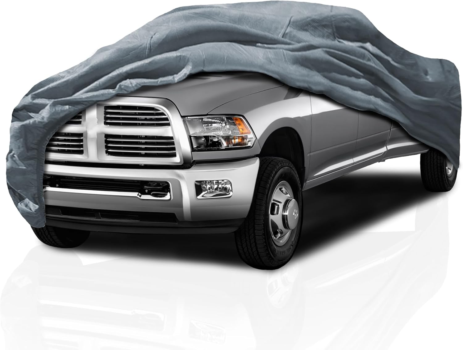 5 Layer Semi Custom Full-Size Truck Car Cover for RAM 1500/2500 / 3500 - All Weather Protection Breathable Scratch, Dust, Snow Shield (Fits 2019-2026 Ram 2500/3500 Crew Cab 6.4 ft Bed)