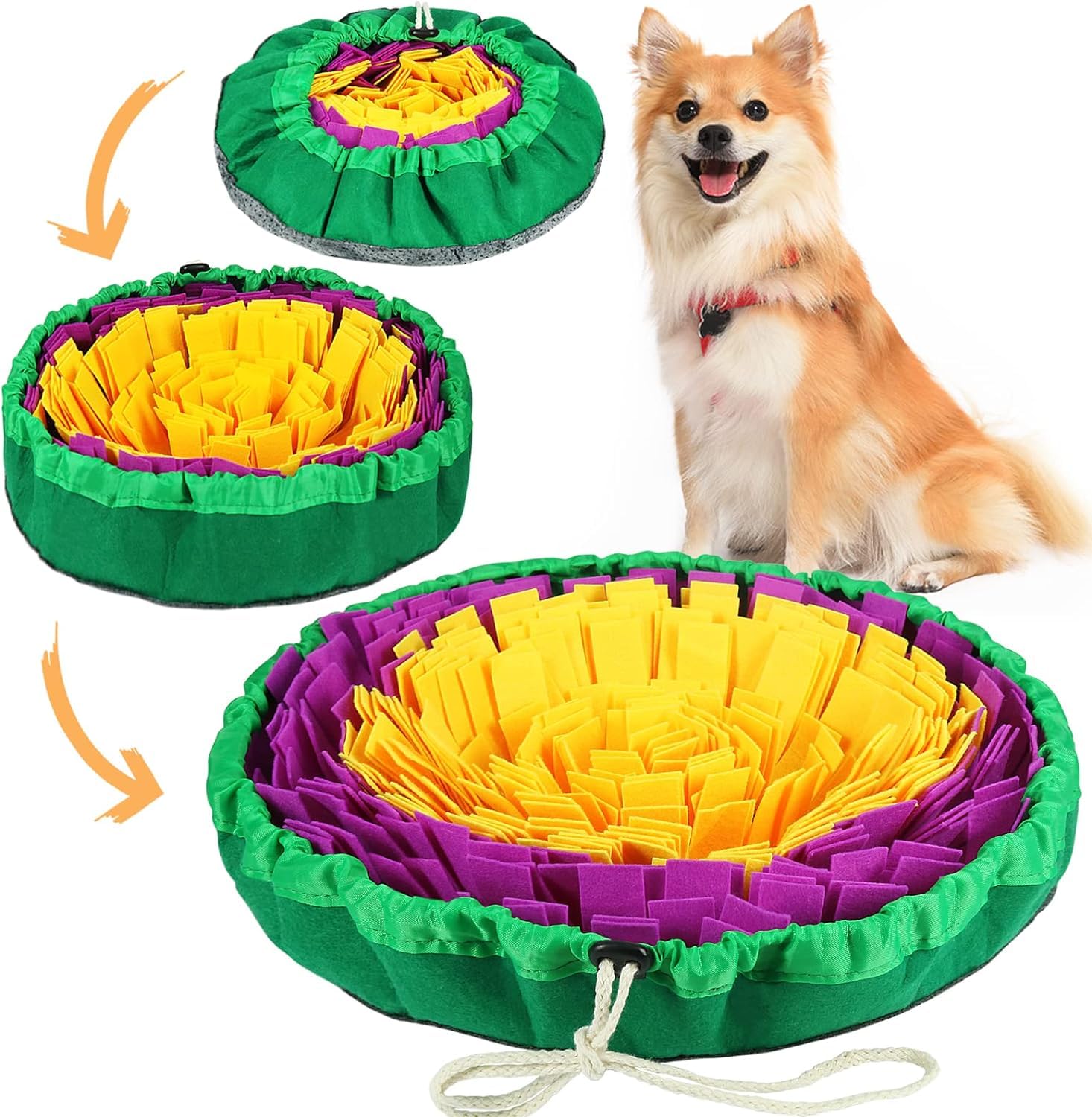 EBZAK Pet Snuffle Mat for Dogs Interactive Puzzle Toys Feeding-Bowl Stimulating Grassland for Boredom, Foraging Skills for Cats Dogs, Smell Training and Slow Eating Stress Relief (Green) (B0CSDSFGRC) Amazon Price History, Amazon Price Tracker