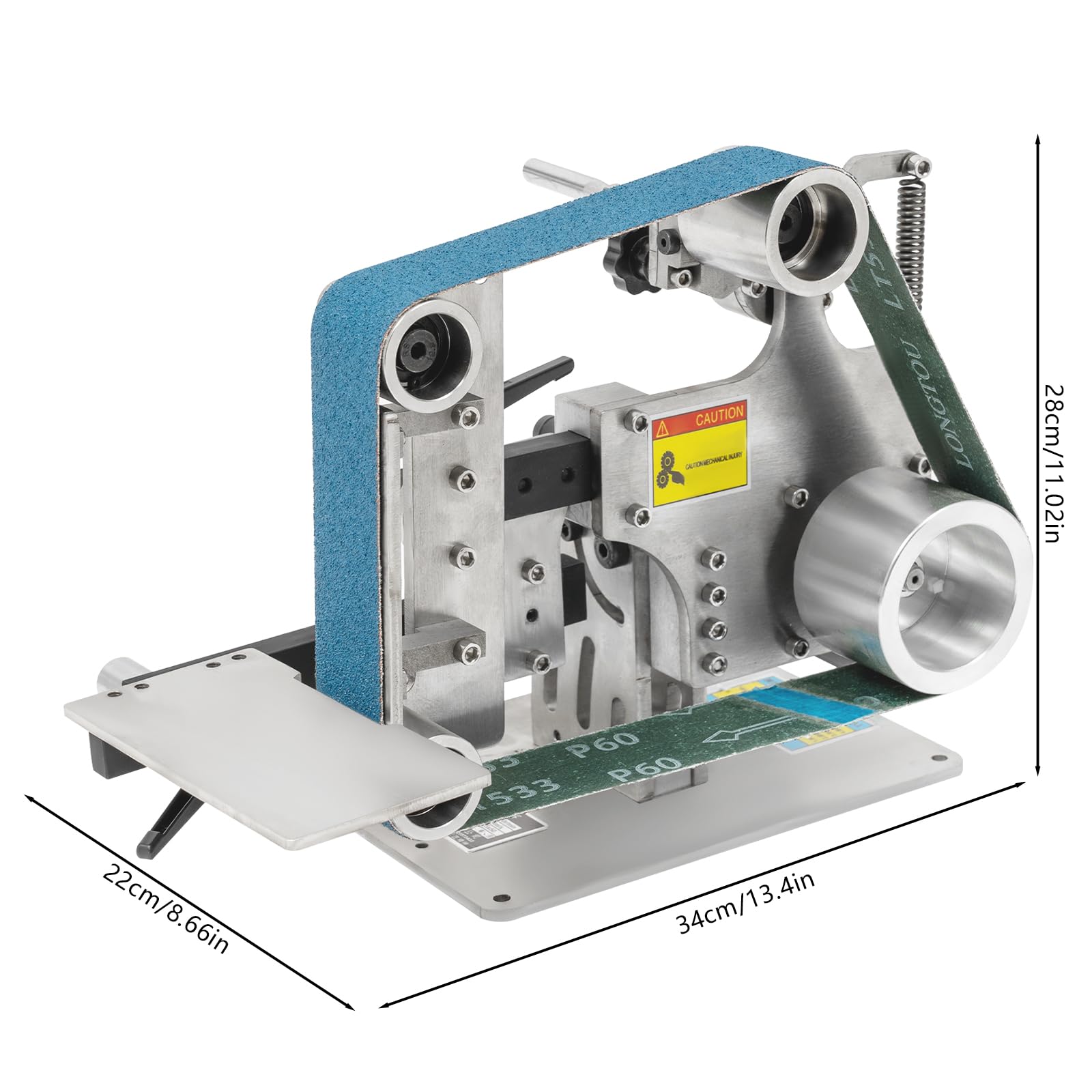 750W Small Belt Machine, 915X50MM Belt Sander Polisher Sharpener with Brushless Motor Fixed Angle Sharpening Polishing Machine for Professional Cutting Tools, Building Materials Factories