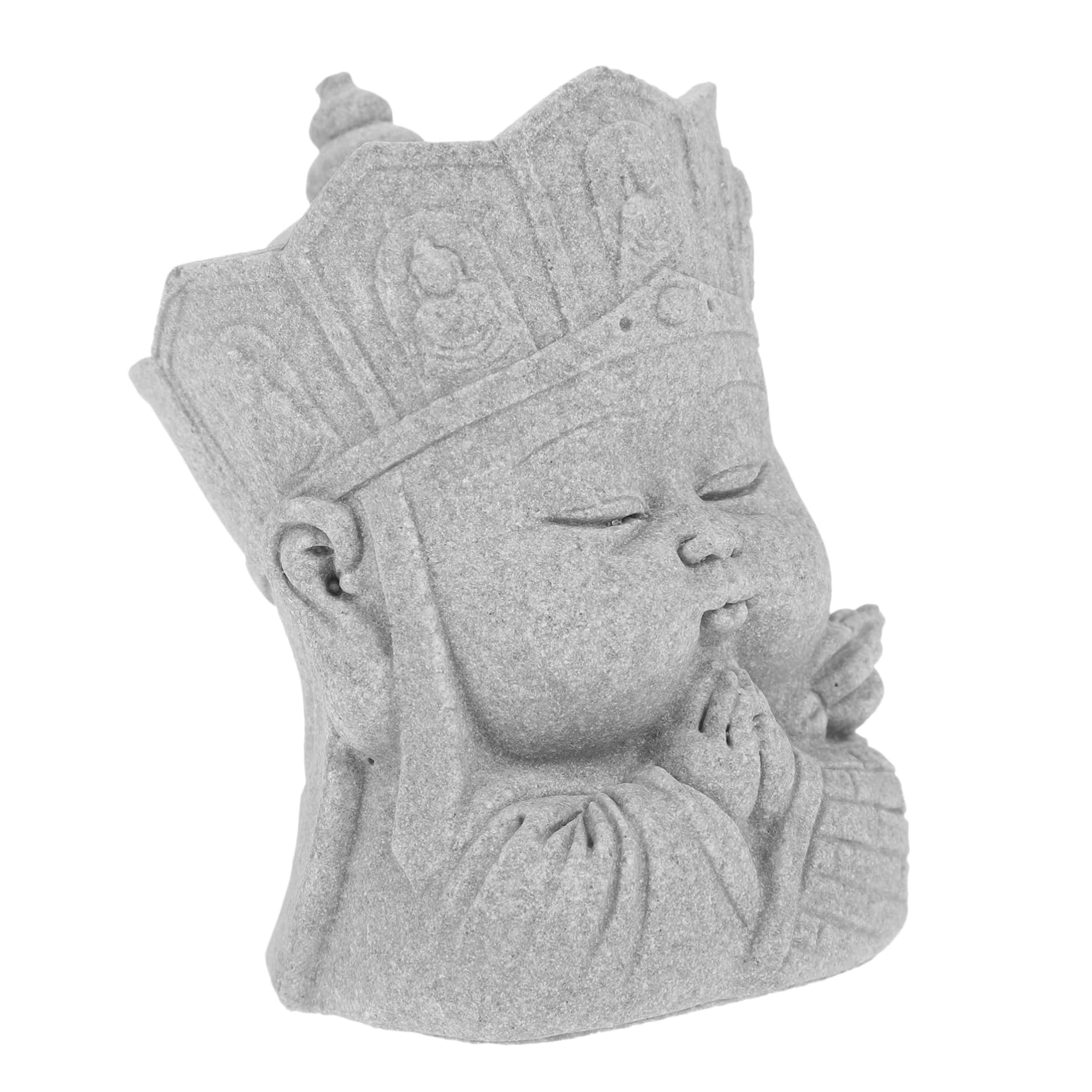 BESPORTBLE 3piezas Estatua De Buda para Acuario Escultura De Arenisca Decorativa Adorno para Jardín y Hogar Miniatura De para Peceras y Espacios Interiores