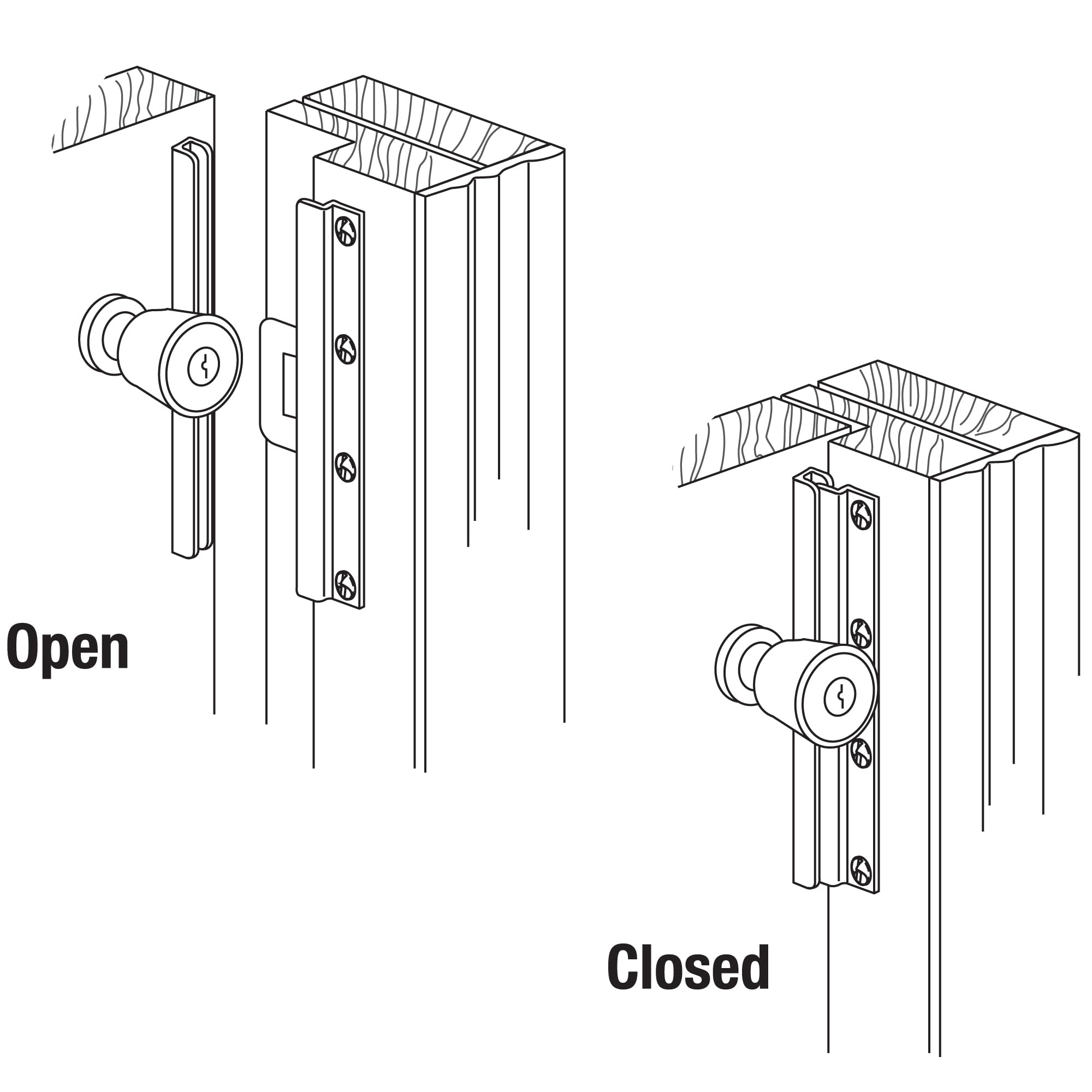 Prime-Line productos U 9514 Guardia Latch in-swinging, 30,5 cm, latón