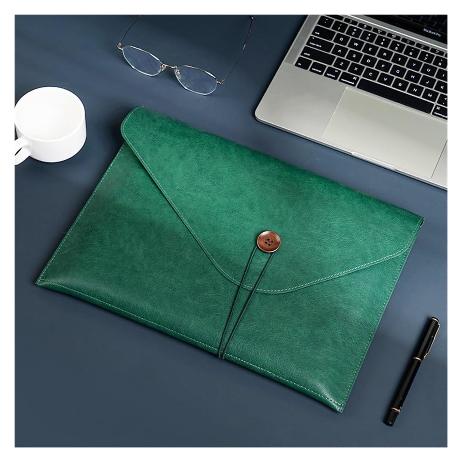 Etui na dokumenty ze skóry PU, 247 x 353 mm, wielokolorowe, opakowanie 3 szt.(Brown)