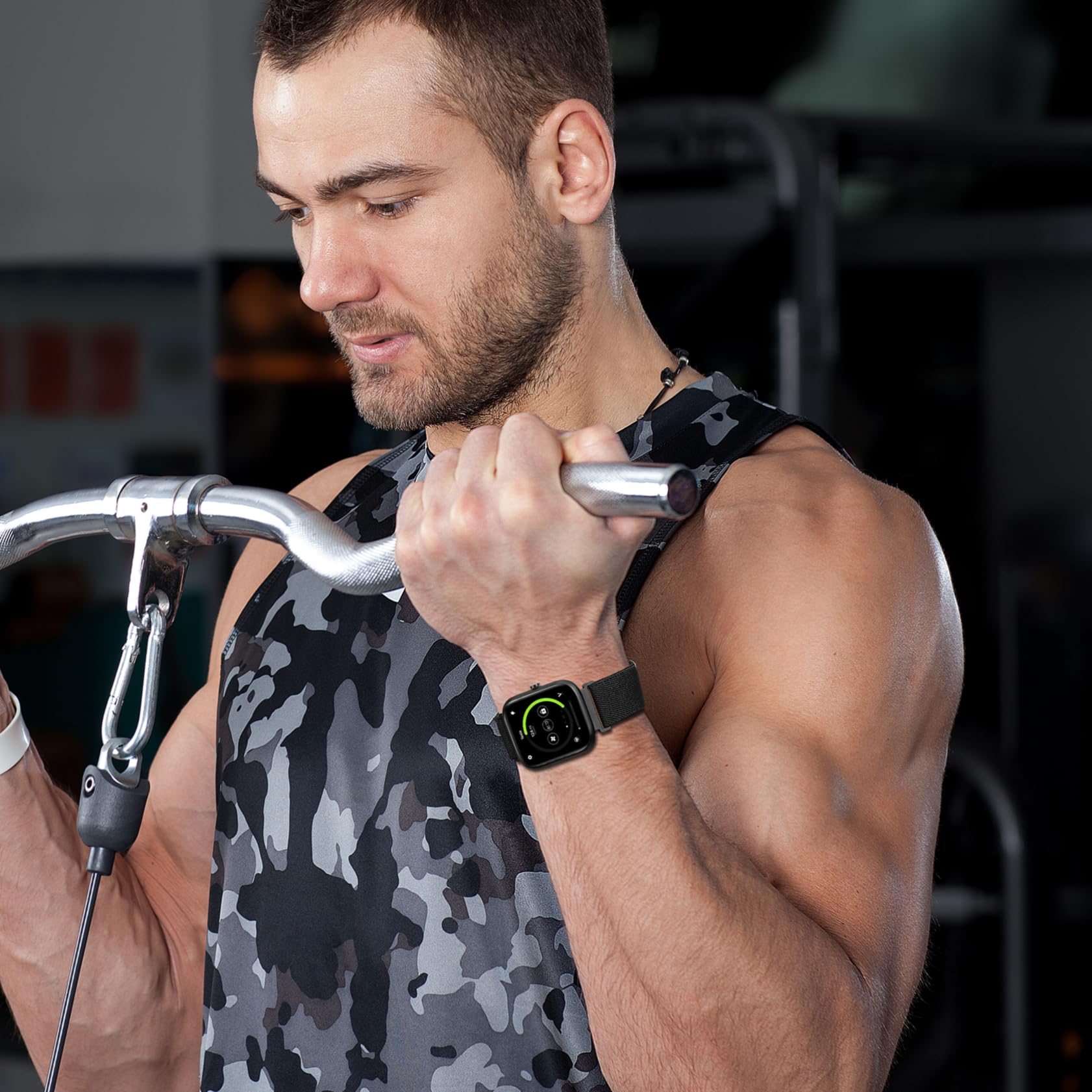 Paquete de 6 bandas elásticas de nailon compatibles con Amazfit Active 2/Active, 20 mm, tela suave transpirable, correa deportiva de repuesto para Amazfit Bip 3 Pro/GTR mini/GTS 4/3/2 para