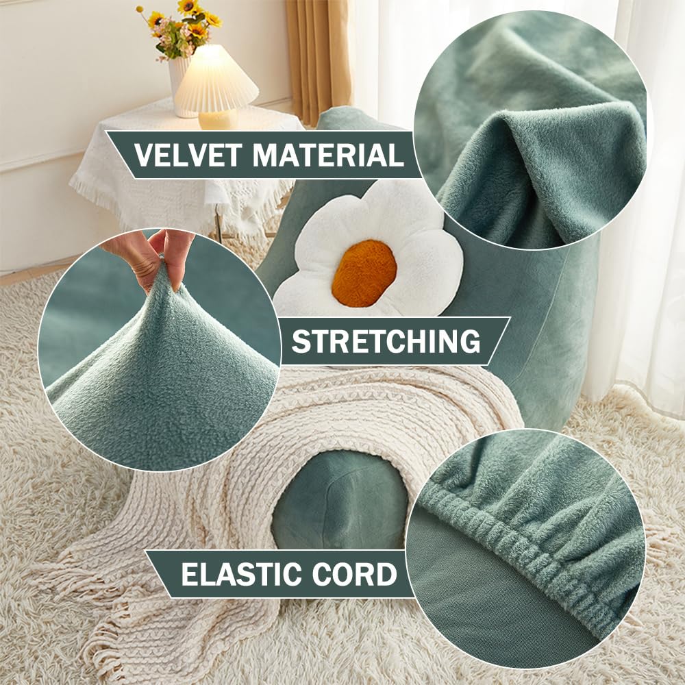 Mateju Copridivano Senza Braccioli Elasticizzato Jacquard Pigro Copridivano Antimacchia Fodera per Divano Letto Antiscivolo Copri Divano Sofa Protettore per Soggiorno, Tinta Unita (1 Posto,Grigio 2