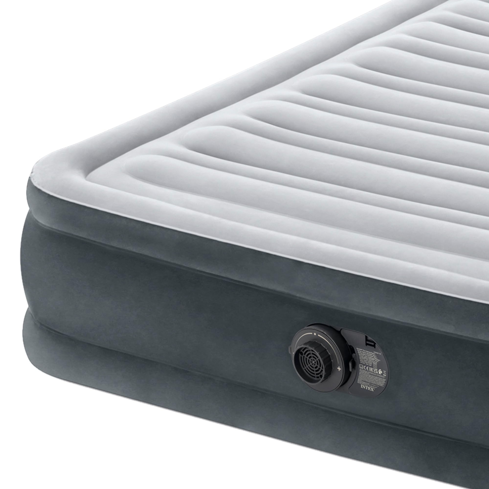 Intex Full Comfort-Plush Luftbett mit Fiber-Tech RP, aufgeblasene Größe: 137 cm x 191 cm x 33 cm (67768ND)