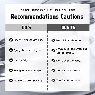 KIMUSE Peel Off Lip Liner Stain, Long Lasting Lip Tint Stain Peel Off, Waterproof, Transfer-Proof, Highly Pigmented Color Peel Off Lip Stain Liner, Matte Finish