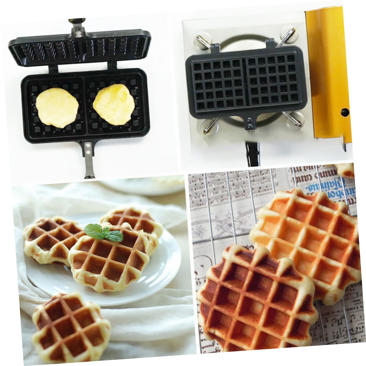 Molde para Gofres y Pastel de Silicona Antiadherente, Tamaño Mediano, Resistente al Calor, Apto para Horno y Cocina de Gas, Utensilio para Hornear en Casa, Herramienta