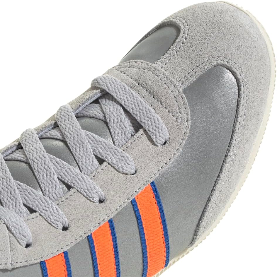 adidas Womens Originals Japan Round Toe Lace Up Casual Boots Knee High - Grey, Silver