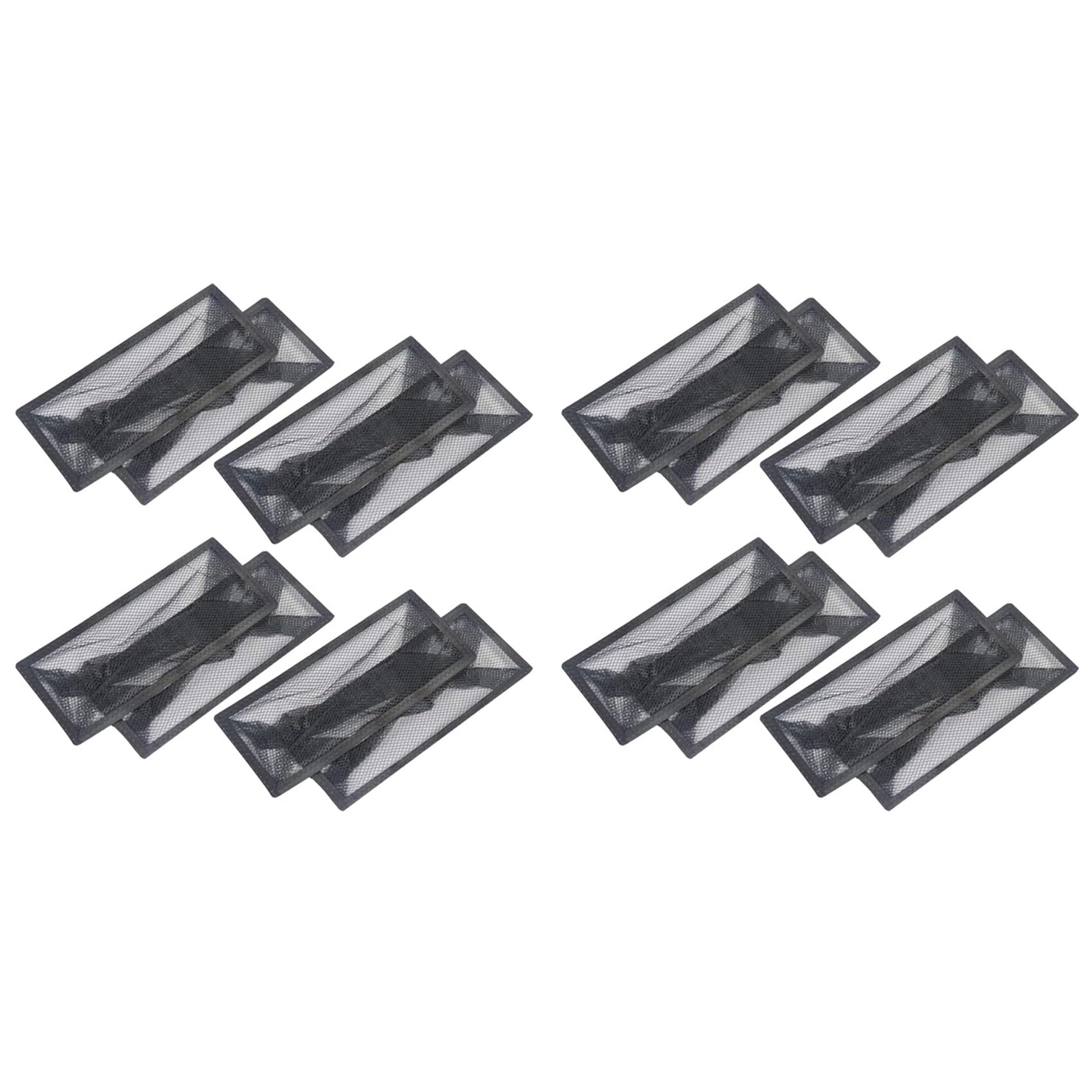 Jnchdghwa Black 16Pack Floor Register Cover Trap,Vent Traps For Home Floor 4 X 12Inch,Floor Vent Mesh Covers Fits Most Floor Registers