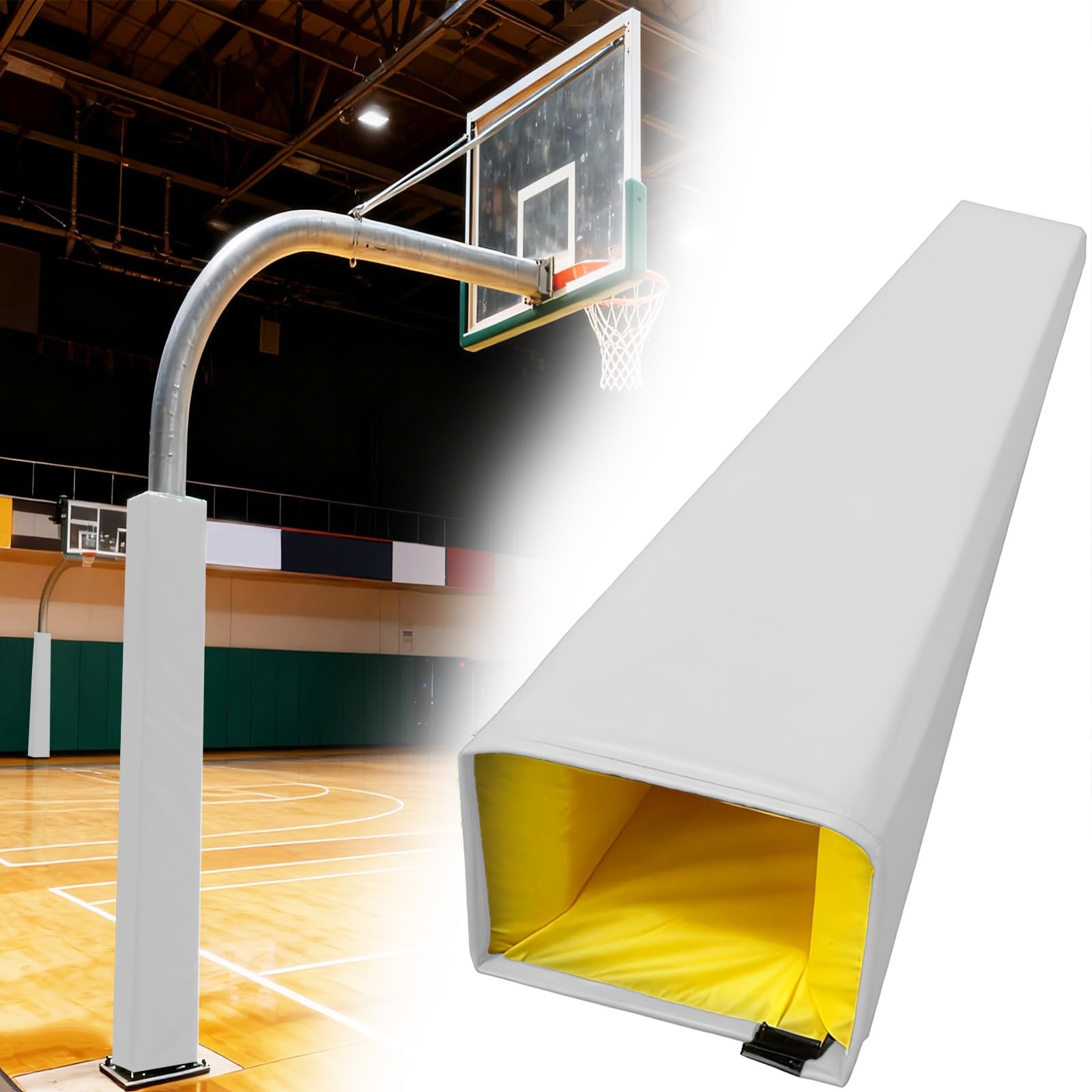 Dicke Basketballstock-Polsterung, wetterfeste Sicherheitsabdeckung für Spieler, Schutz für Garagen und Keller, unverzichtbare Sportausrüstung für erhöhte Spielersicherheit