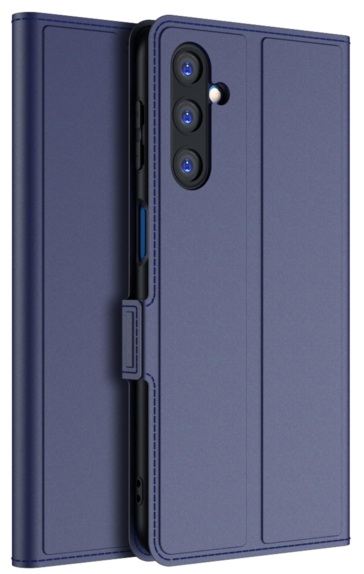 KAPA Noble Slim Magnetic Leather Flip Case Cover for Samsung Galaxy F34 / M34 (5G) | Card Holder Stand Leather Flip Wallet Case (Blue) (B0CGJ7JFB6) Amazon Price History, Amazon Price Tracker