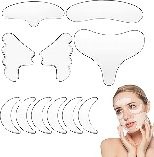 11pcs Silicone Face Patches For Wrinkles,Reusable Anti Wrinkle Patches,Silicone Patches For Face For Smooth Neck Forehead Eye Mouth Skin Wrinkles Anti Wrinkle Patches