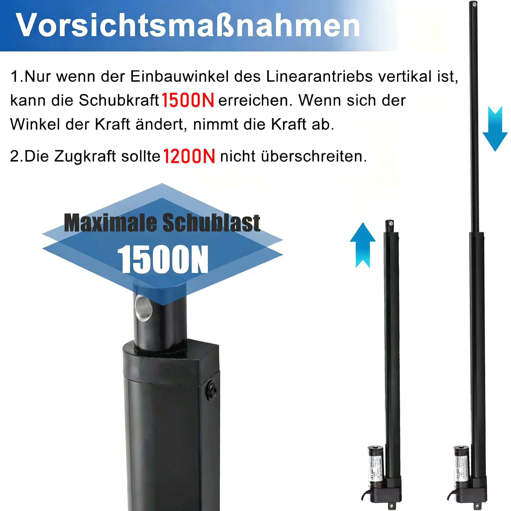 900 mm Hub 1500 N IP65 resistente al agua, accionamiento lineal de 12 V, motor lineal de 10 mm/s, con soporte de montaje para puerta de elevador, armario, abridor de ventanas, abridor de