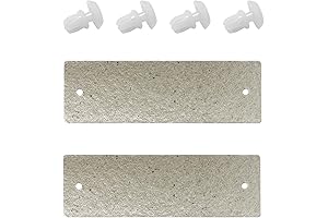 Superior 2-Pack Whirlpool Waveguide Cover and 4-Pack Microwave Locking Button Rivet