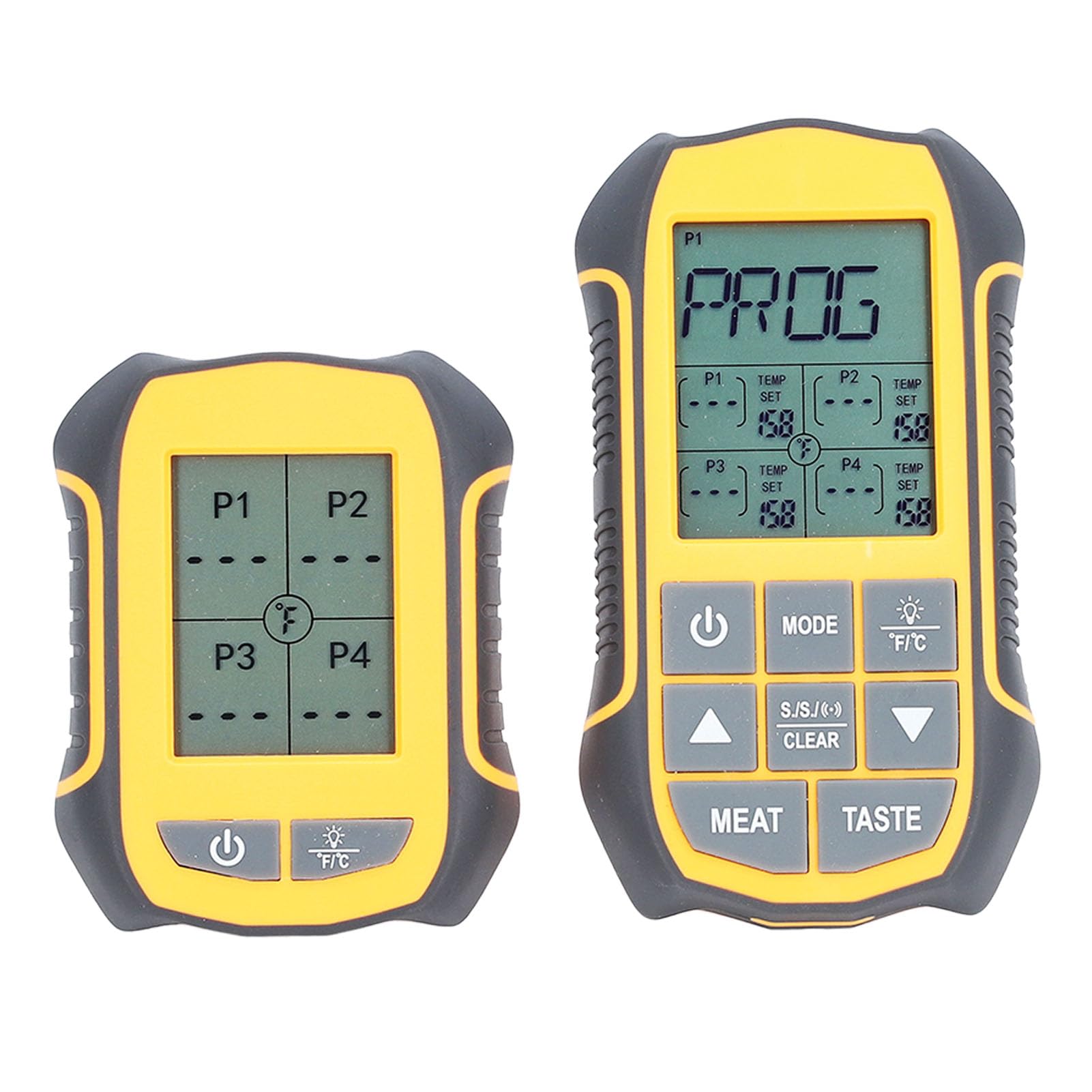 Intelligentes, Kabelloses, Digitales Grill-Thermometer, ABS-Lebensmittel-BBQ-Ofen-Raucher-Thermometer mit 4 Sonden für die Küche zu Hause
